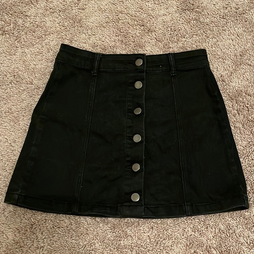 Black corduroy skirt